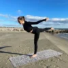 Tapis de yoga voyage léopard
