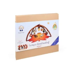 Tapis d'éveil premium 2-en-1 spirale d'activité incluse - la forêt Orange