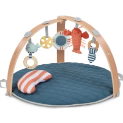 Tapis d'éveil réversible cozy spot avec arche en bois