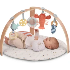 Tapis d'éveil réversible cozy spot avec arche en bois