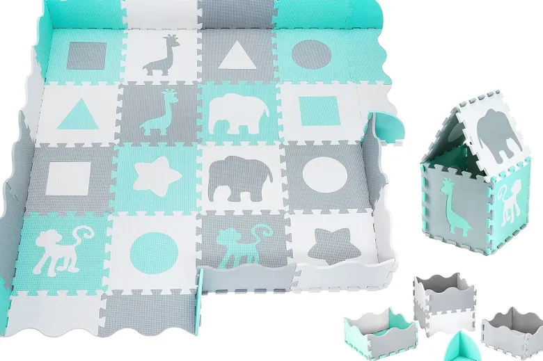 Tapis puzzle bébé en mousse 150*150