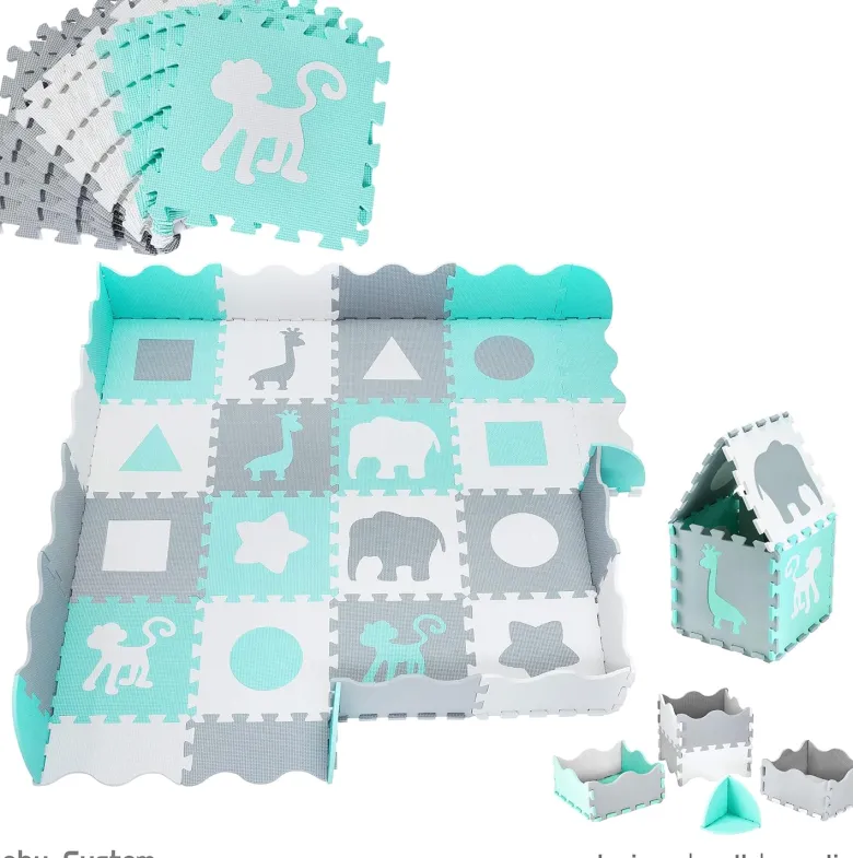 Tapis puzzle bébé en mousse 150*150