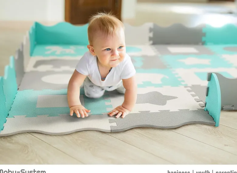Tapis puzzle bébé en mousse 150*150