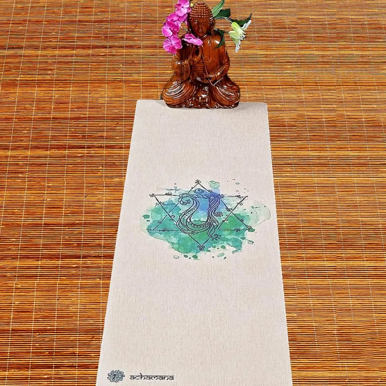 Tapis yoga chanvre chakra du cœur
