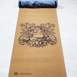 Tapis yoga liège bouddha rieur (mm