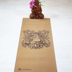 Tapis yoga liège bouddha rieur (mm