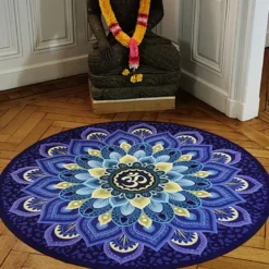 Tapis yoga, méditation mandala + sac