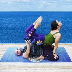 Tapis yoga voyage léger & fin om spirit