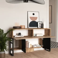 Tari console avec rangements style industriel