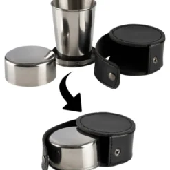 Tasse inox pliable fosco big telescopic stainless steel l avec étui