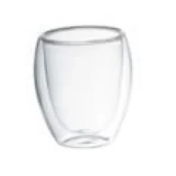 2 tasses à café double paroi
