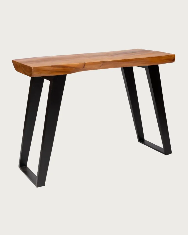 Teaka - meuble sous vasque en bois de teck massif