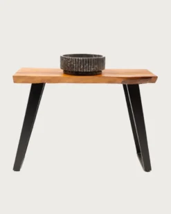 Teaka - meuble sous vasque en bois de teck massif
