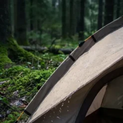 Tente de camping automatique 2 à 3 places, ouverture en 3 secondes beige