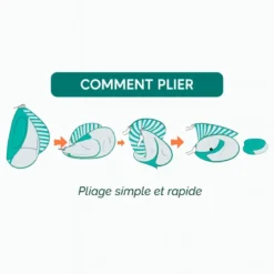 Tente de plage pour bébé avec mini piscine en polyester bleu