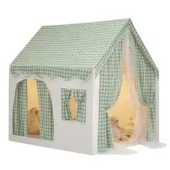 Tente maison de jeu d'intérieur pour enfant vert