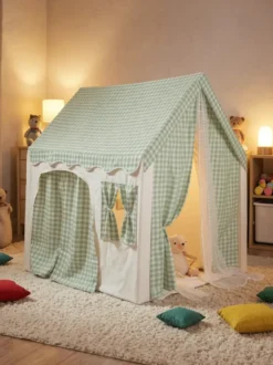 Tente maison de jeu d'intérieur pour enfant vert
