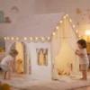 Tente maison de jeu d'intérieur pour enfant blanc