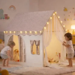 Tente maison de jeu d'intérieur pour enfant blanc