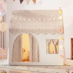 Tente maison de jeu d'intérieur pour enfant blanc