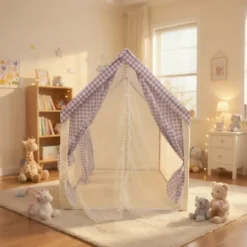 Tente maison de jeu d'intérieur pour enfant lavande violet