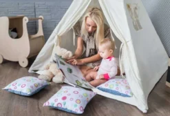 Tente tipi alba blanc crème pour enfant