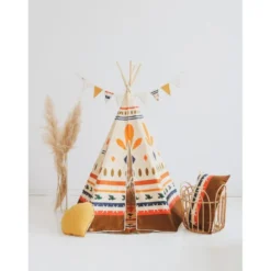 Tente tipi ambiance colorée
