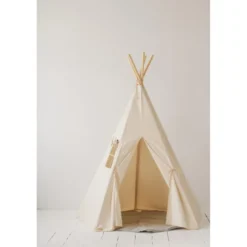 Tente tipi avec tapis beige gris