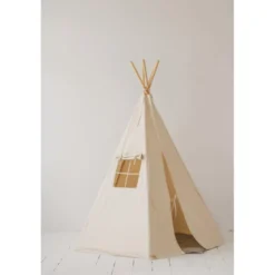 Tente tipi avec tapis beige gris