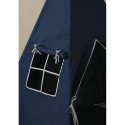 Tente tipi avec tapis bleu marine