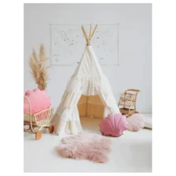 Tente tipi avec volants shabby chic - be