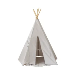 Tente tipi gris pigeon lin naturel