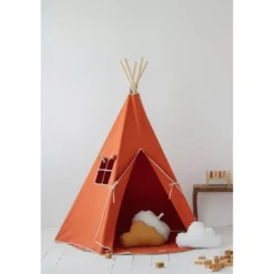 Tente tipi rouge renard