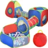 Tente tunnel enfant pliable motricité 5 éléments (sans balles) multicolore