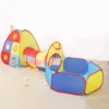Tente tunnel enfant pliable motricité 3 éléments (sans balles) multicolore