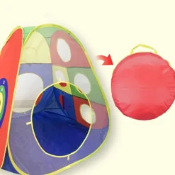 Tente tunnel enfant pliable motricité 3 éléments (sans balles) multicolore