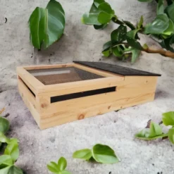 Terrarium tortue de terre en douglas