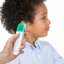 Thermomètre infrarouge 3-en-1 - front, oreilles et objets - bébé et adulte