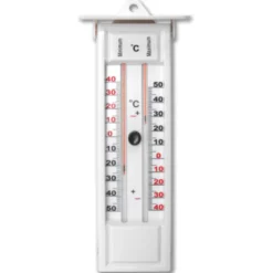 Thermomètre mini-maxi blanc