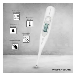 Thermomètre numérique proficare pc-ft 3057 blanc