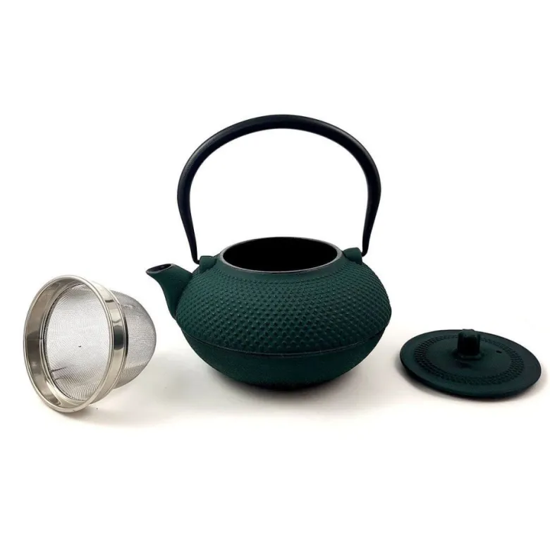 Théière en fonte foncé midori 1.4l ver