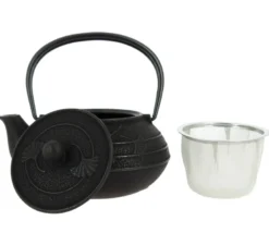 Théière fonte iwachu ginkgo noire 650 ml