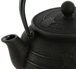 Théière fonte iwachu ginkgo noire 650 ml
