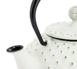 Théière fonte kanbin blanc-doré 320 ml