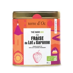 Thé noir bio fraise du Lot & Garonne