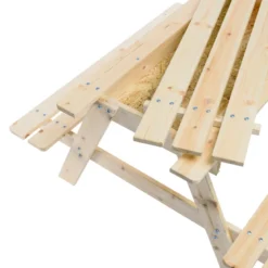 Timbela m010-1 table enfant pour le jardin - 90x90xh50 cm