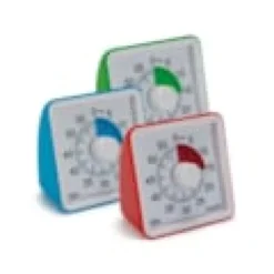 Timer silencieux rouge - piles incluses
