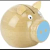 Tirelire cochon - bleue