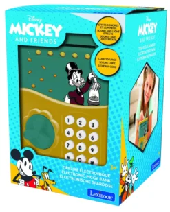 Tirelire électronique disney picsou avec effets sonores et lumineux.
