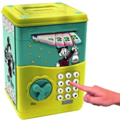 Tirelire électronique disney picsou avec effets sonores et lumineux.